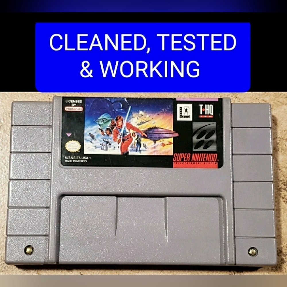 Star Wars The Empire Strikes Back Super Nintendo SNES 1993 Cart Only Authentic